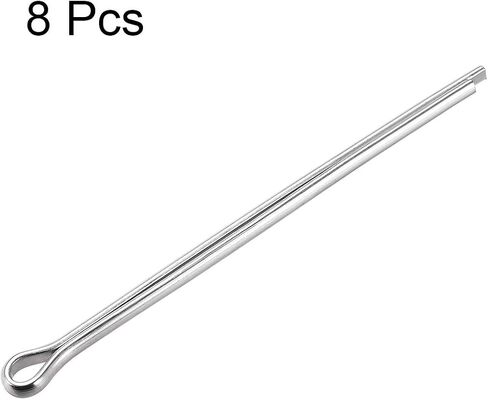 uxcell Split Cotter Pin - 6mm x 35mm 304 Stainless Steel 2-Prongs Silver Tone Fastener Clip Key 8Pcs in Saudi Arabia