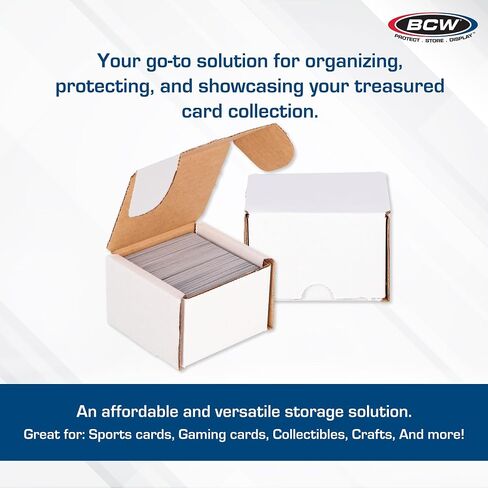 BCW 200 Count Trading Card Storage Box - 50ct | Cardboard Organizer for Baseball, Basketball, Football Cards, MTG, Pokemon | Card Game Storage & Protection | Card Storage Box | Assembly Required in Saudi Arabia