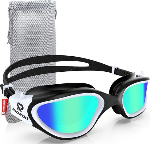 RIOROO Swim Goggles,Polarized Swimming Goggles for Men Women Adults Youth Anti Fog/No Leak/Clear Wide Vision/UV Protection in Saudi Arabia