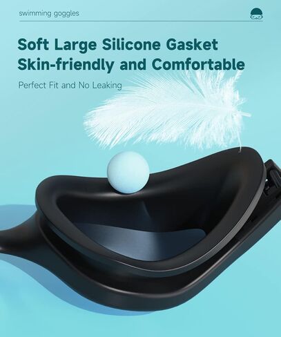 نظارات السباحة RIOROO، نظارات السباحة المستقطبة للرجال والنساء والبالغين والشباب مضادة للضباب/بدون تسرب/رؤية واسعة واضحة/حماية من الأشعة فوق البنفسجية in Kuwait