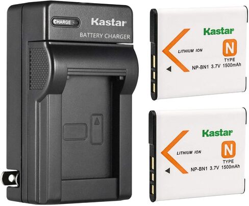 بديل شاحن بطارية حائطي Kastar AC لكاميرات Sony NP-BN1، نوع N، Sony BC-CSN، شاحن BC-CSNB، Sony Cyber-Shot DSC-WX80، كاميرات Cyber-Shot DSC-WX100 in Saudi Arabia