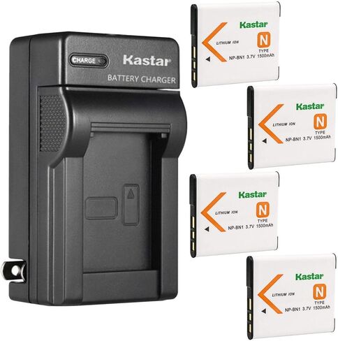 بديل شاحن بطارية حائطي Kastar AC لكاميرات Sony NP-BN1، نوع N، Sony BC-CSN، شاحن BC-CSNB، Sony Cyber-Shot DSC-WX80، كاميرات Cyber-Shot DSC-WX100 in Saudi Arabia
