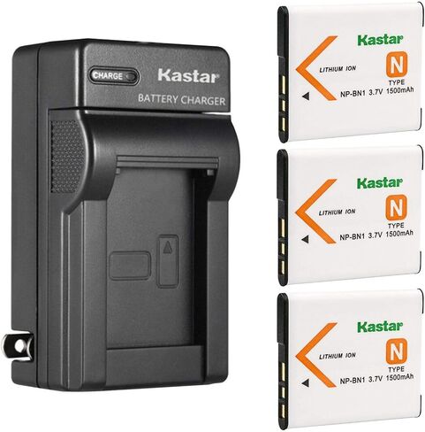 بديل شاحن بطارية حائطي Kastar AC لكاميرات Sony NP-BN1، نوع N، Sony BC-CSN، شاحن BC-CSNB، Sony Cyber-Shot DSC-WX80، كاميرات Cyber-Shot DSC-WX100 in Saudi Arabia