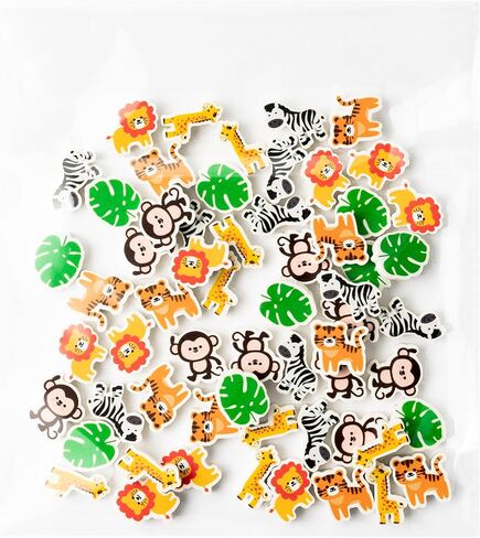 ممحاة سفاري أنيمالز بيسيل 60 قطعة ممحاة مطاطية صغيرة للحيوانات البرية الكرتونية للأطفال، ممحاة ألغاز مكتبية ثلاثية الأبعاد لطيفة، مكافأة للطلاب في المدرسة، مكافأة الربيع والصيف، وحفلات عيد الميلاد، وحفلات أعياد الميلاد in Kuwait