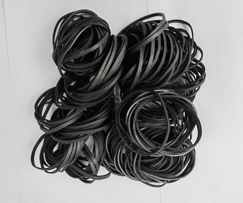 Tactical Rubber Bands Size #33 (3 1/2'' x 1/8''), 200 Pcs Black Thick Heavy Duty Rubber Bands for Office, Home, School, Outdoor Camping Survival Hunting Fishing Hiking Backpacking in Saudi Arabia