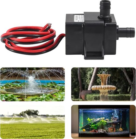 DIANN 2pcs Mini Submersible Water Pump DC 12V Small Fountain Pump (4.8W 240L/H) for Fish Tank Aquarium Fountain in Saudi Arabia