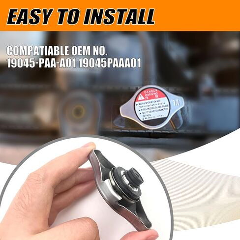 غطاء مشعاع Ladnum، متوافق مع 1995-2007 Honda Odyssey، 1992-2005 Honda Civic، 1994-2006 Honda Accord، 2003-2008 Pilot، 1997-2005 Honda CRV، قطعة بديلة 19045-PAA-A01 19045PAAA01 in Kuwait