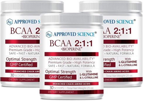 مسحوق BCAA معتمد من Science - نسبة 2:1:1 BCAA - 3500 مجم من الليوسين - نكهة الفواكه - 25 أونصة - 30 حصة - تعزيز التمرين، القدرة على التحمل، منع الإرهاق - BioPerine - صديق للنباتيين - حوض واحد in Saudi Arabia