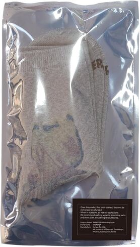 ENERSTEP Grounding Socks & Earthing - The Best Conductive Socks by Far - 3Pair 99% Pure silver thread in Saudi Arabia