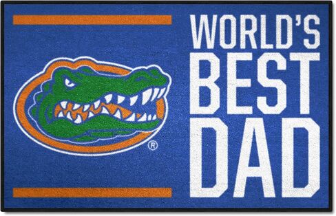 FANMATS 18193 Florida Gators Starter Mat Accent Rug - 19in. x 30in. | Sports Fan Home Decor Rug and Tailgating Mat World's Best Dad Starter Mat in Saudi Arabia