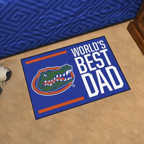 FANMATS 18193 Florida Gators Starter Mat Accent Rug - 19in. x 30in. | Sports Fan Home Decor Rug and Tailgating Mat World's Best Dad Starter Mat in Saudi Arabia