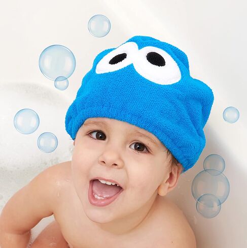 قبعة منشفة لتجفيف الشعر للأطفال من سيسامي ستريت كوكي مونستر in Kuwait
