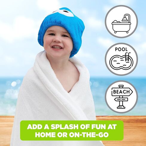 قبعة منشفة لتجفيف الشعر للأطفال من سيسامي ستريت كوكي مونستر in Kuwait