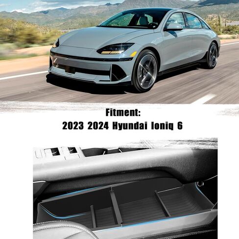 صينية تنظيم وحدة التحكم المركزية السفلية متوافقة مع صندوق تخزين Hyundai Ioniq 6 لعام 2023 2024 والملحقات الداخلية ودرج الإدخال والملحقات الثانوية in Kuwait