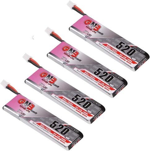 GNB 4 قطعة 520 مللي أمبير 1S بطارية ليبو 80C HV 3.8 فولت LiHV بطارية JST-PH2.0 موصل ترقية ل Inductrix FPV سباق بدون طيار مثل EMAX Tinyhawk 2 الخ in Kuwait