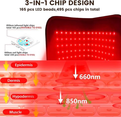 Red Light for Feet 165LEDs Near Infrared Light Shoe 660 & 850nm Infrared Light Device with Timer Wrap for Foot Ankle Toes Instep(Single) in Saudi Arabia