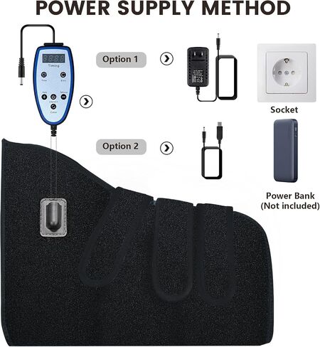 Red Light for Feet 165LEDs Near Infrared Light Shoe 660 & 850nm Infrared Light Device with Timer Wrap for Foot Ankle Toes Instep(Single) in Saudi Arabia