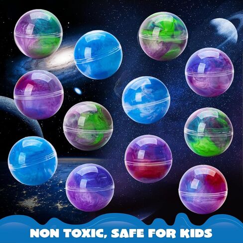 JOYIN Slime Party Favors، 24 حزمة من الألوان المختلطة من Galaxy Slime Ball Party Favors - قابلة للتمدد، غير لزجة، خالية من الفوضى، تخفيف التوتر، وآمنة للفتيات والفتيان - مكافأة الفصل الدراسي، لوازم الحفلات in Kuwait