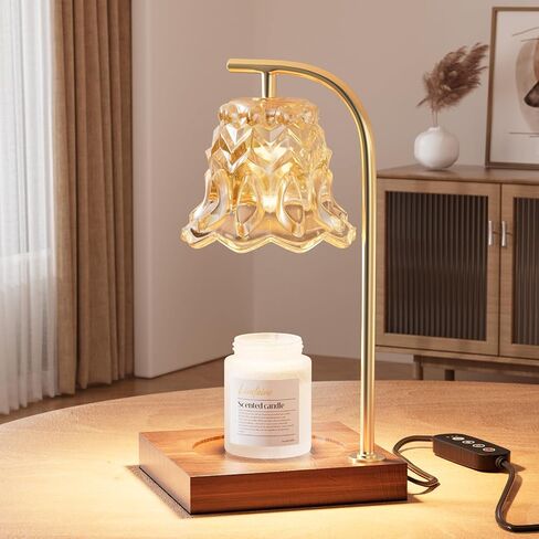 Linstaine Candle Warmer Lamp, Top-Down Electric Candle Warmer with Timmer, Dimmable Jar Candle Melter for Scented Wax with 50W Bulbs, Universal Fits, Gift for House Warming Mom Home Decor in Saudi Arabia