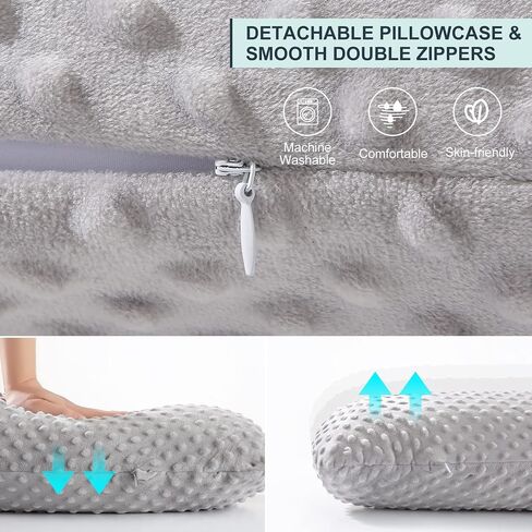 Treeking-Pregnancy Pillow,Soft and Comfortable Pregnancy Pillows for Sleeping for Side Sleeping Body Pillow, Durable and Stretchy Maternity Pillow Suitable for Head, Neck and Abdominal Support in Saudi Arabia