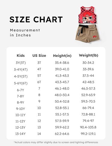 L.O.L. Surprise! Toddler Girls 2 Piece Outfits Sleeveless Shirt Tank Top and Cargo Shorts Set in Saudi Arabia