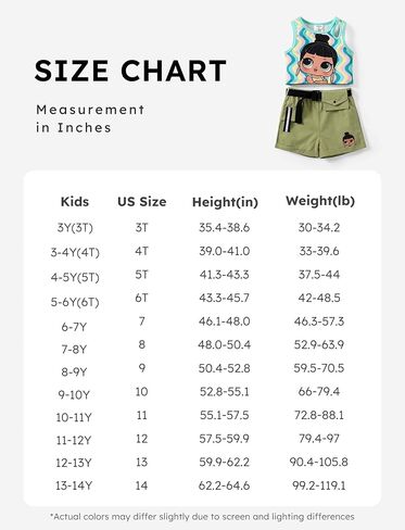 L.O.L. Surprise! Toddler Girls 2 Piece Outfits Sleeveless Shirt Tank Top and Cargo Shorts Set in Saudi Arabia