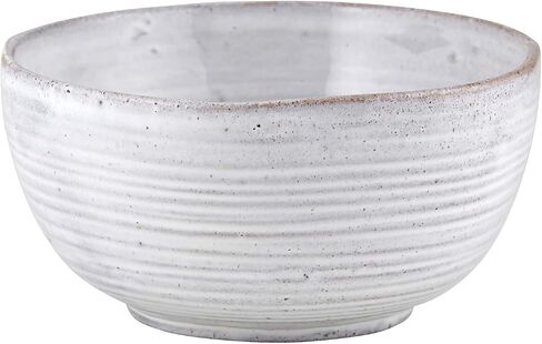 47th & Main Ceramic Kitchenware 6.69-inches, Textured White Bowl in Saudi Arabia