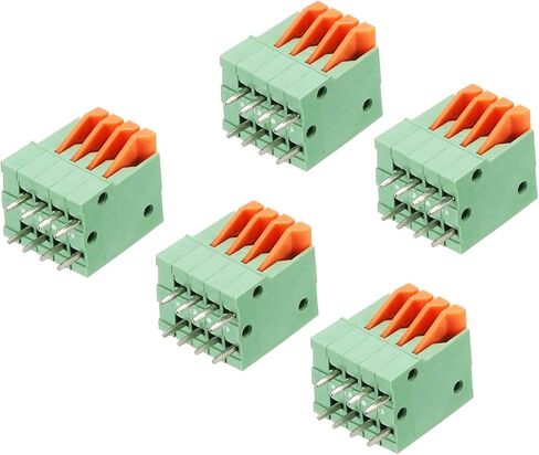 MECCANIXITY PCB الربيع محطة كتلة موصل KF141V 150V 2A 2.54mm 2 دبوس للوحة PCB إلكترونيات أجهزة الكمبيوتر حزمة من 5 in Saudi Arabia