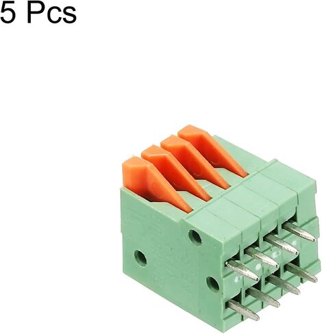 MECCANIXITY PCB الربيع محطة كتلة موصل KF141V 150V 2A 2.54mm 2 دبوس للوحة PCB إلكترونيات أجهزة الكمبيوتر حزمة من 5 in Saudi Arabia