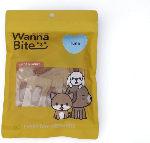 WannaBite Chicken Jerky، جميع مكافآت الكلاب الطبيعية، مضغ صحي للقطط والكلاب، نكهات التونة/السلمون/البولوك، درجة بشرية، خالية من الحبوب ولا تحتوي على ألوان ونكهات صناعية، 7.9 أونصة، 30 قطعة in Saudi Arabia