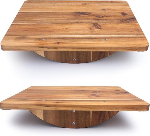 لوح توازن للتمارين الخشبية، لوح تمايل مضاد للانزلاق للعلاج الطبيعي، لوح موازنة تحت المكتب، لوح دوار مضاد للانزلاق، تدريب متقدم على التوازن (180 درجة) in Kuwait