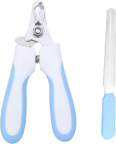 Dog Nail Clipper, Nail Trimmers with Safety Guard for Small Medium Large Breed Dogs to Avoid Over Cutting, Free Nail File, Razor Sharp Blade - Grooming Tool for Dog & Cat Pets in Saudi Arabia