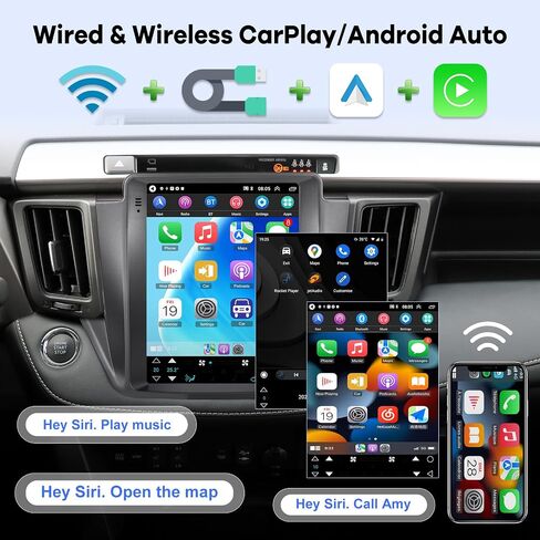 [2G+64G] Car Radio for Toyota RAV4 2013-2018 (Only for Auto A/C), Android 13 Vertical 9.7 inch Touch Screen RAV4 Stereo, Carplay/Android Auto/Hi-Fi Audio/SWC +AHD Backup Camera in Saudi Arabia