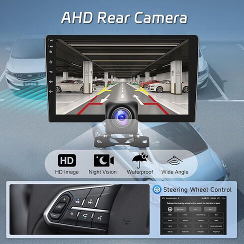 ستيريو سيارة أندرويد لهوندا بايلوت 2006 2007 2008، راديو السيارة اللاسلكي Carplay Android Auto، 2G+64G 9 بوصة وحدة رأس شاشة تعمل باللمس مع نظام تحديد المواقع واي فاي بلوتوث مرآة رابط FM RDS كاميرا احتياطية وميكروفون in Saudi Arabia