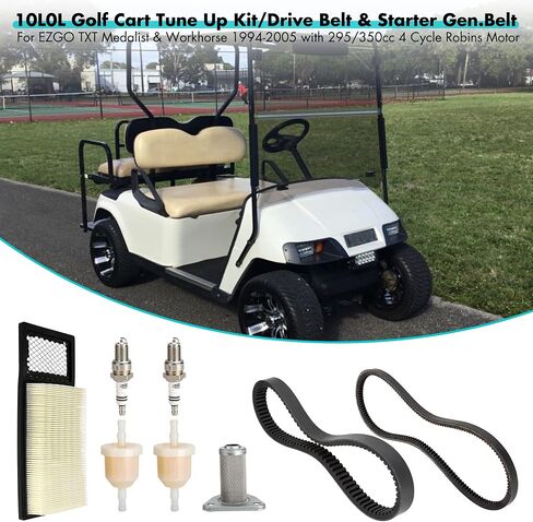 مجموعة أدوات ضبط عربة الجولف EZGO مع حزام القيادة وحزام التشغيل Gen.Belt لميدالية EZGO TXT 1994-2005 مع محرك روبينز 295/350cc 4 دورات in Saudi Arabia