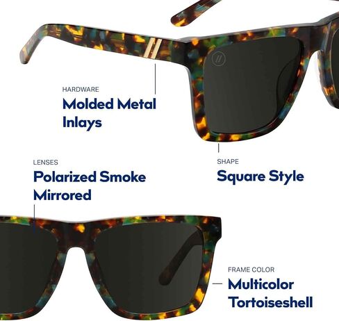 Blenders Eyewear Romeo – نظارات شمسية مستقطبة – إطار متين وأنيق من الأسيتات – حماية 100% من الأشعة فوق البنفسجية in Kuwait