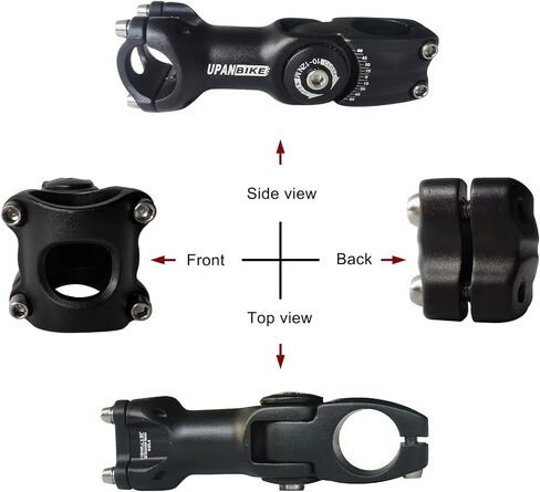 UPANBIKE Bike Stem Bicycle Aluminum Alloy Adjustable Stem Φ25.4mm Φ31.8mm * 28.6mm in Kuwait