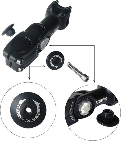 UPANBIKE Bike Stem Bicycle Aluminum Alloy Adjustable Stem Φ25.4mm Φ31.8mm * 28.6mm in Kuwait