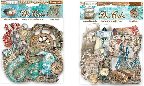 Stamperia International Songs of The Sea Bundle: Die-Cuts Creatures + Shis & Treasures in Saudi Arabia