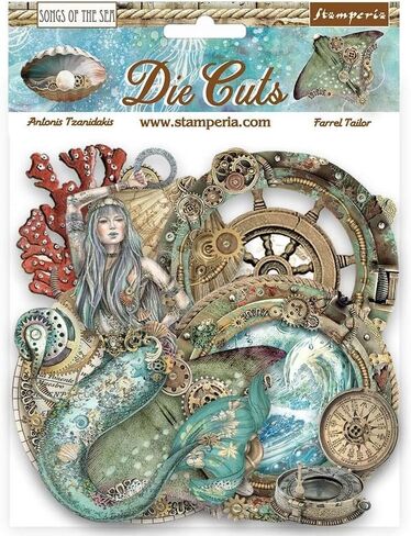Stamperia International Songs of The Sea Bundle: Die-Cuts Creatures + Shis & Treasures in Saudi Arabia