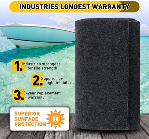 Polyester Boat Trailer Bunk Carpet - 12 inch x 13 feet - Premium Marine Bunk Carpeting for Boats, Boat Trailer Bunks, Boat Bunk Carpet, Bunk Carpet for Boat Trailers in Saudi Arabia