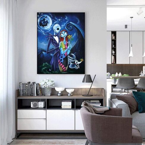 مجموعة الطلاء بالأرقام من كيميلي، حرفة فنية يدوية على شكل جمجمة جاك للهالوين للأطفال البالغين، مجموعة طلاء أكريليك بالأرقام، ديكور جدار المنزل، غرفة النوم، غرفة المعيشة، ديكور الحفلات، هدية فريدة in Kuwait