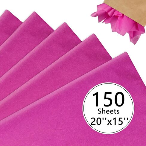 GITMIWS 150 Sheets Red Tissue Paper Bulk for Gifts, 20''x15'' Gift Wrapping Tissue Paper Sheets for Gift Bags Crafts Birthday Wedding Decor in Saudi Arabia