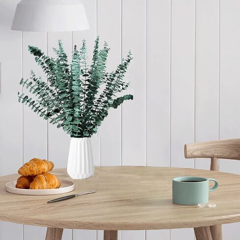 12 PCS Real Dried Eucalyptus Plant Large Stems for Shower, 100% Natural Fresh Eucalyptus Leaves,17 Hanging Eucalyptus Stems for Shower Leave Bundle, Arrangement, Wedding, Home Decor in Saudi Arabia