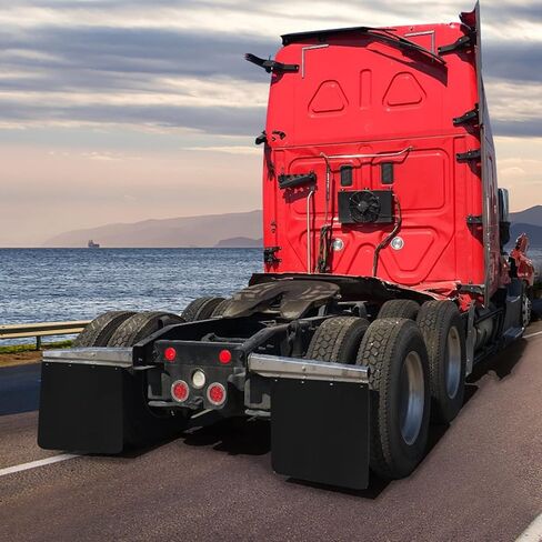 Mud Flaps for Semi Truck 24‘’x36‘’，Polymer Truck Mud Flaps，Heavy Duty Semi Mud Flap，for Semi Truck Trailer，Anti-Splash，Weather Resistant, Easy Installation（Pair） in Saudi Arabia