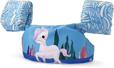 Silfrae Swim Vest Swim Floatation Vest Learn-to-Swim Device for Kids 30-50 lbs in Saudi Arabia