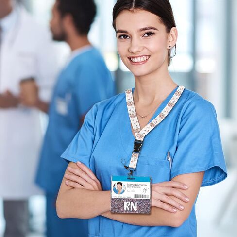 Plifal RN شارة الأصدقاء بطاقة ممرضة التمريض الملحقات بريق أفقي شارة تحديد الهوية in Saudi Arabia