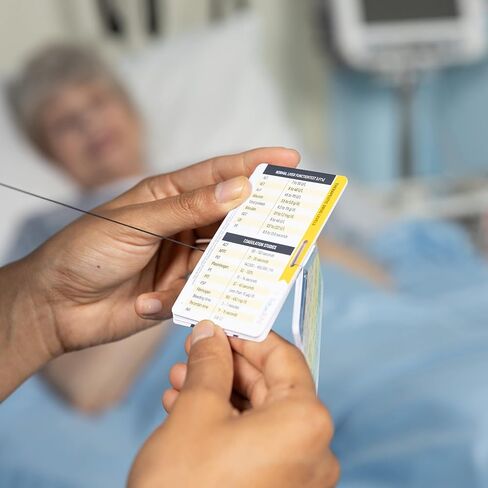Badge Guru EKG/ECG Medical Flash Cards - Reference Cards for Nurses, Doctors, EMTs, Nursing Students and Med School Students (EKG/ECG) - 9 Cards in Kuwait