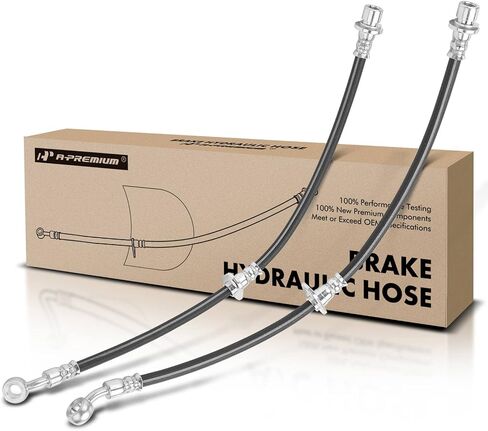 A-Premium Rear Side Brake Hydraulic Hose Compatible with Select Honda and Acura Models - Civic 1992-1995 1999-2000, Civic del Sol 1993-1997, Integra 1994-2001 - Replace# 01468S03Z00(Pack of 2) in Saudi Arabia