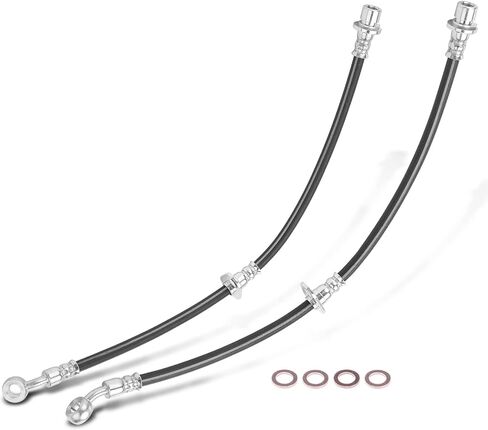 A-Premium Rear Side Brake Hydraulic Hose Compatible with Select Honda and Acura Models - Civic 1992-1995 1999-2000, Civic del Sol 1993-1997, Integra 1994-2001 - Replace# 01468S03Z00(Pack of 2) in Saudi Arabia
